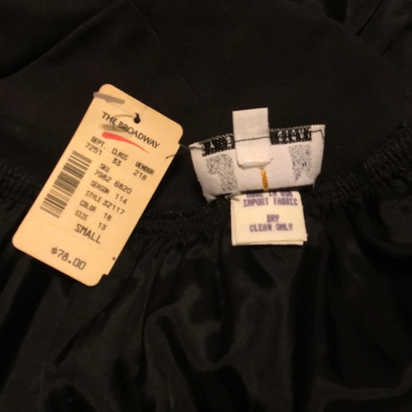 Shelli Segal VINTAGE Black Polka Dot Skirt from Broadway NWT! - Picture 6 of 8